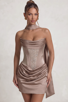 Sheath Satin Homecoming Dress