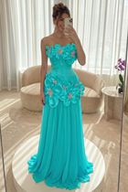 A-Line Chiffon Formal Gown