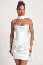 Sheath Satin Homecoming Dress