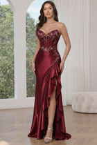 Mermaid Satin Prom Dress — Sweetheart