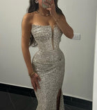 Mermaid Sequin Evening Gown — Considered