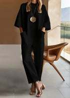 Tailored Short-Sleeve Jumpsuit