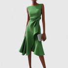 Asymmetrical Draped Dress