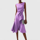 Asymmetrical Draped Dress
