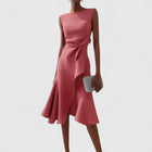 Asymmetrical Draped Dress