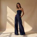 Strapless Wide-Leg Jumpsuit
