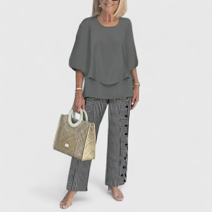 Coordinated Two-Piece Set for Occasions