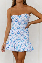 Pleated Floral Day Dress